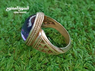  2 خاتم اماتيست (جمشت) زند عريض بسعر مغري