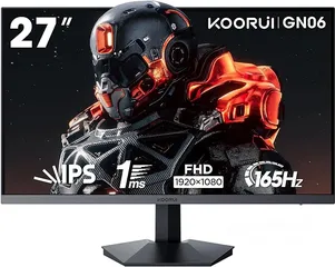  2 شاشة KOORUI بقياس 27 انش وبتردد 165HZ  للكمبيوتر وال PS5