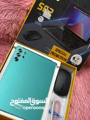  3 سعه التخزين 513 8 جيجا معه كفر  وقلم  وماوس ولزقه حمايه استعمال بسيط شهر شبه وكاله