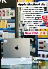  1 Apple MacBook air 256/8gb 13.6-inch M2 Arabic 8C CPU /10C GPU clean box seal open black edition