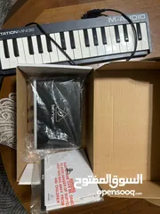  6 كرت صوت behringer umc22 midas interface مع كرتونتو وسلكو شبه جديد للتسجيل والمايكروفونات