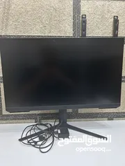  1 شاشة Samsung 165 hz (مكسوووورة)  مع المحول الأصلي  حط سعرك وشيل