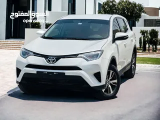  1 AED 1,030 PM  TOYOTA RAV4 2018  FULL AGENCY MAINTAINED  0% DP  GCC SPECS  MINT CONDITION