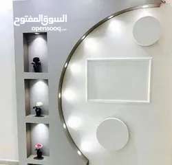  9 Gypsum board all design and paint ڈیکور مل صباغ شغل