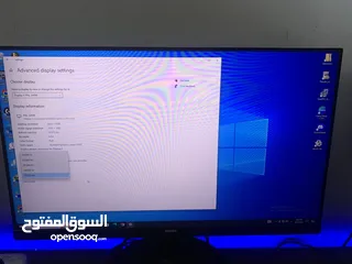  1 شاشة فلبس 75hz  للبيع