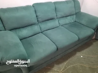  7 طقم كنب الدب كامل 7 مقاعد وكاله وسجلون خشب اصلي وكاله