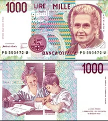  1 1000 ليرة ايطالى 1990