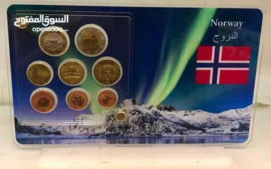  14 ستاندات منوعه عالميه يحتوي بالداخل على قطع معدنيه وفضيه انسر