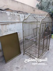  9 قفص ببغاء كبير يتسع لأكثر من طير مستعمل نظيف