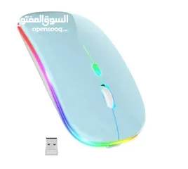  2 2.4GHZ T-02 RECHARGEABLE WIRELESS LED MOUSE-ماوس قابل للشحن وايرلس