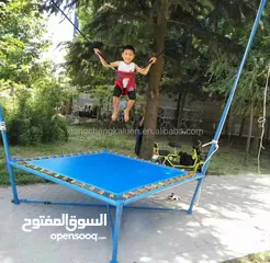  1 بنجي ترامبولين مع حبل مطاط للقفز الحر   . متوفر خدمة التوصيل لجميع المحافظات