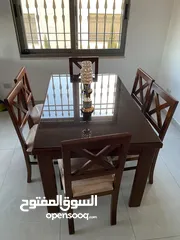  6 طقم سفرة بحالة الجديد