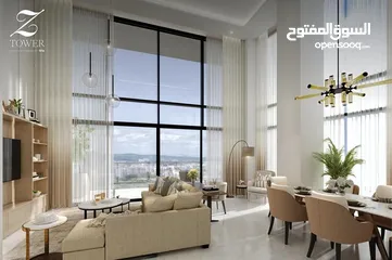  11 امتلك شقة 160م متشطبة بالتكيفات في  ابراج الشيخ زايد zew west بمقدم 5 % فقط  و قسط على 8 سنوات