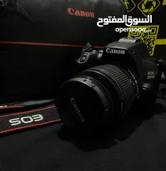  3 كميرا كانون 250d  canone بحالة الوكالة مع كافة ملحقاتها