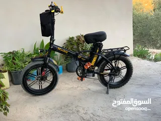  1 بسم الله موجود بسكليت كهربا عجل عريض جنط مغنيسيوم بسكليت نضيف وحالتو جديده مستعمل مش مهيون بطاريه 48