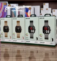  1 GREEN LION PRINCESS SMART WATCH SUPER AMOLED DISPLAY WORKING  ساعة ذكية رجالية ونسائيةTIME 7DAYS