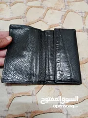  9 محفظة جلدية فاخرة وانيقة AIGNER  قابلة للطي للسيدات مصنوعة من الجلد الإيطالي  الأصلي الطبيعي.