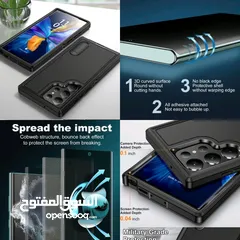  2 SAMSUNG GALAXY S23 ultra . S22 ULTRA SHOCKPROOF Case Cover with privacy screen protector