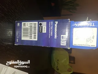  5 تلفون Panasonic لون اسود كاشف للارقام مستعمل وبحالة ممتازة للبيع