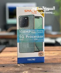  3 جهاز جديد بالكرتونة Spark 20 pro 5G رام 16 جيجا 256 مكفول سنة متوفر توصيل