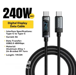  7 Essager cable 240w charger