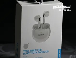  2 Lenovo wireless earbuds
