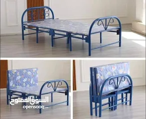  7 جديد وفرنا سرير حديد قابل للطي ومريح   سرير حديد ابيض قابل للطي    تصميم عملي وعصري