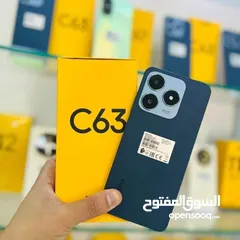  1 جهاز جديد Relmi C63 رام 12 جيجا 128 مكفول سنة ونص متوفر توصيل