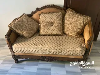 5 طقم كنب خشب زان للبيع
