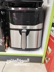  1 عرض نااار على قلاي هوائيه Gmax ... حجم 9 لتر سلفر ستاتلس ستيل