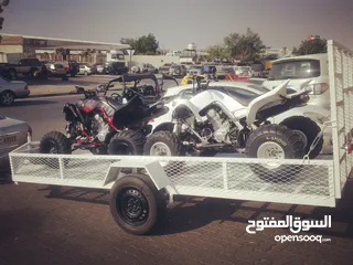  5 Trailer for quad bikes (Polaris-RZR) or Motorcycles (Motocross-Harley)