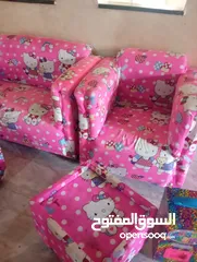  5 كنب اطفال مستعمل بحاله جيده