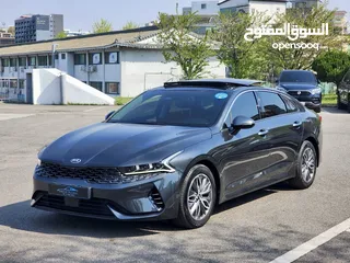  7 KIA K5 Hybrid 2021بانوراما فل  وارد كوري فحص كامل و لا ملاحظه كلين تايتل من دون حوادث