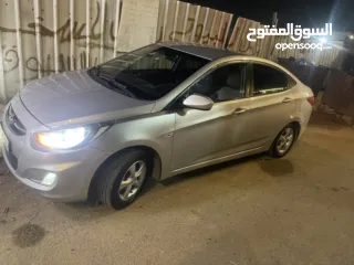  5 هونداي اكسنت  2014  مطور 1400 جير 6 غيار والفحص مرفق بلصور الله يبارك لصاحب النصيب