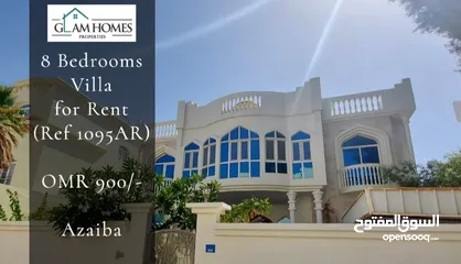  1 9 Bedrooms Villa for Rent in Azaiba REF:1095AR