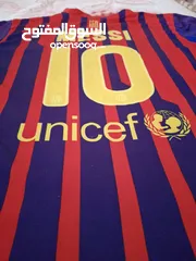  3 تيشيرت ميسي برشلونه 2016 المميز والنادر  بتفاصيل رهيبة + اسم اللاعب والشعار ليزر دائم