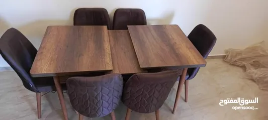 30 طاولات طاولة سفرة صناعة تركيا مع 6 كراسي