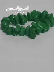  1 سورا عقيق خضراء طبيعيه من النوادر جدا