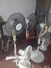  5 مراوح مستعمله شغاله 100% عالفحص  السعر 9 دنانير من الاخر  اربد قميم