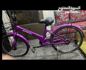  8 بسكليت جنط 24 امريكي اصلي مستعمل بحالة الجديد وكاله استعمال خفيف جدا جدا لون نهدي