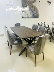  12 Dining Table Marble and Wood