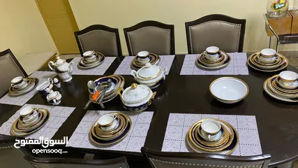  14 طقم فاخر لطاولة الطعام مع طقم الصحون من هوم سنتر