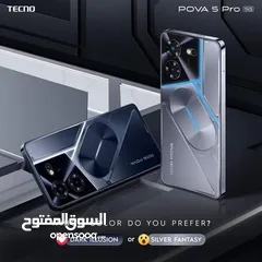  3 مستعمل ايام بالكرتونة pova 5 pro 5G  رام 16 جيجا  128 و 256 مكفول متوفر توصيل