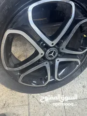  4 جنط مرسيدس اصلي مقاس 18 وكاله مع كوشوك عمر 3 اشهر قابل للبدل بجنط مايباخ