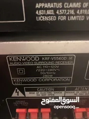  7 رسيفر مسرح منزلي Kenwood جديد مع DVD و ريموته 6 سماعات