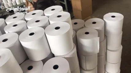  8 ليبل ورقي CASH 57*50 REGISTER THERMAL LABELلجميع الطابعات الحرارية وكل المقاسات