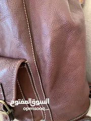  5 حقيبة ظهر جلد بافالو فاخر جديدة- للصبايا والشباب