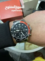  6 TISSOT seastar 1000 CHRONOGRAPH ساعة تيسو رجالي استخدام خفيف من الوكالة