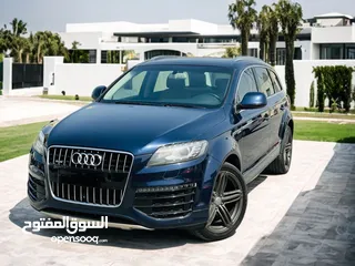  1 AED 1,230PM  AUDI Q7 3.0 S-LINE  SUPERCHARGED FULL OPTION  0% DOWNPAYMENT  GCC