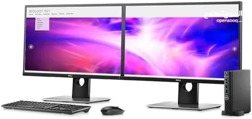  1 Dell OptiPlex 3060 Micro & 22′′ Monitor Intel i5 Gen 8 Six Core 2.1GHz 16GB  RAM 512GB M.2 SSD Win 1